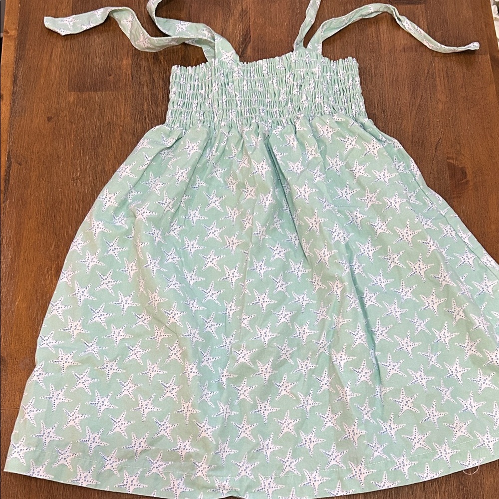 Charming Mint Starfish Kids Dress